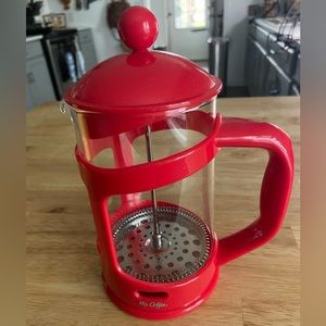 Brand New Mr. Coffee French Press - Red